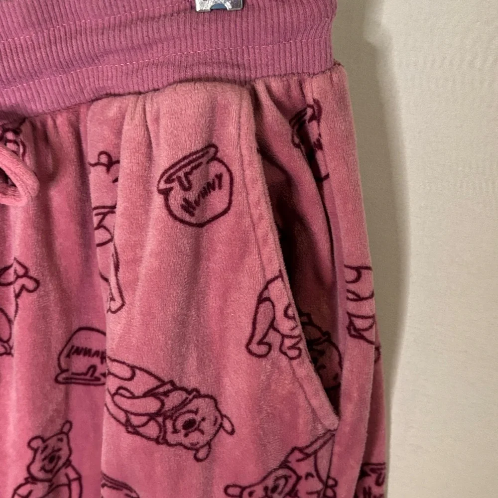Disney Winnie the Pooh Pajama Lounge Pants Purple  Women Size XS Cozy Pajama PJ - Picture 5 of 9